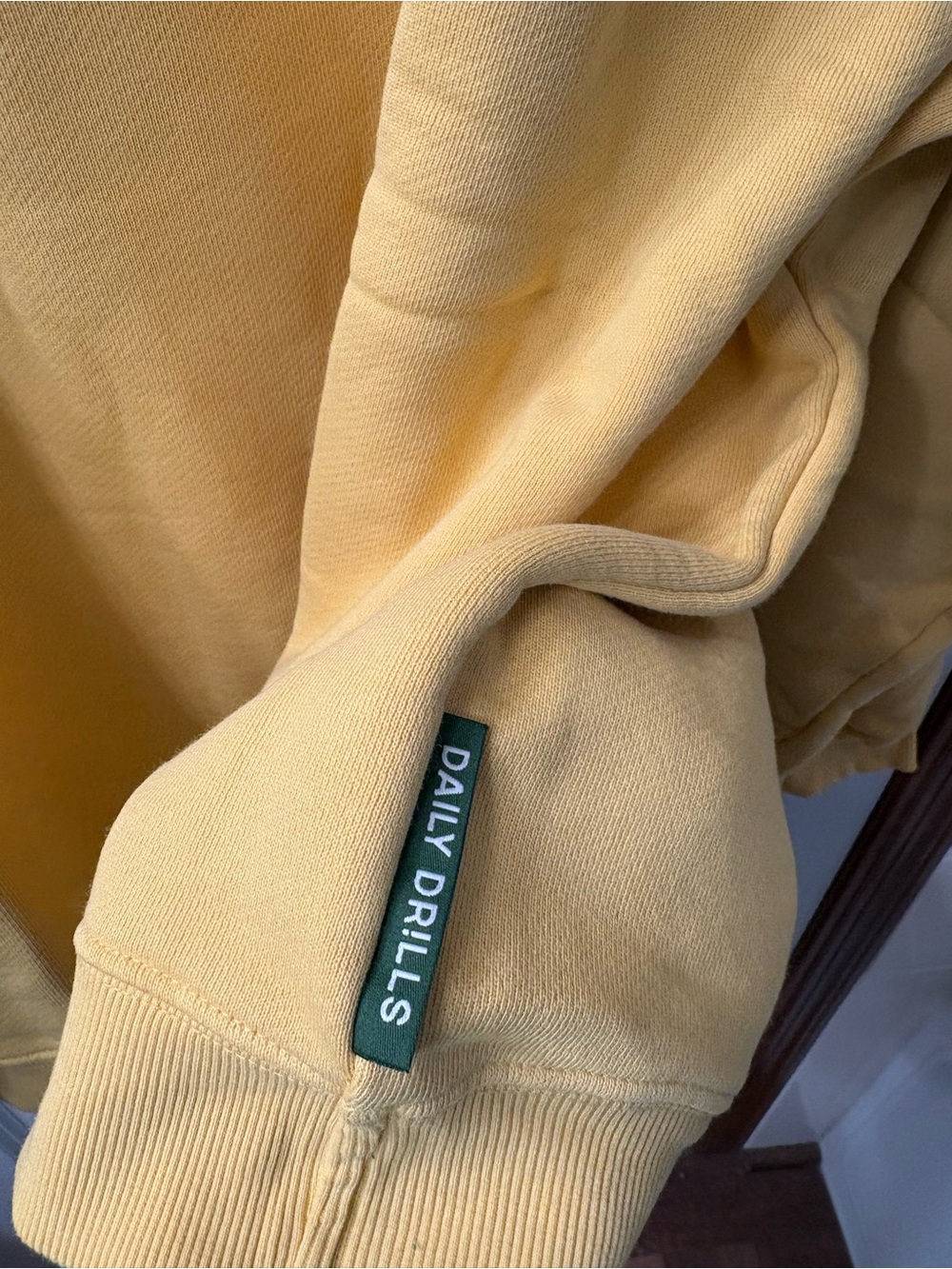 New! Daily Drills oversized Out East crewneck in yellow - Picture 6 of 9
